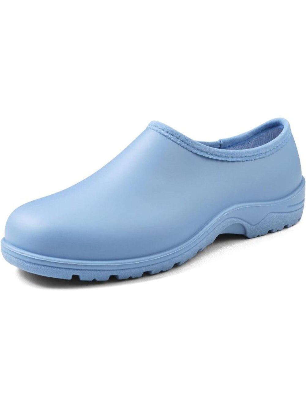 🆕Women's Matte Blue Garden Shoes Slip-On Outdoor Clogs Rain Shoes Casual